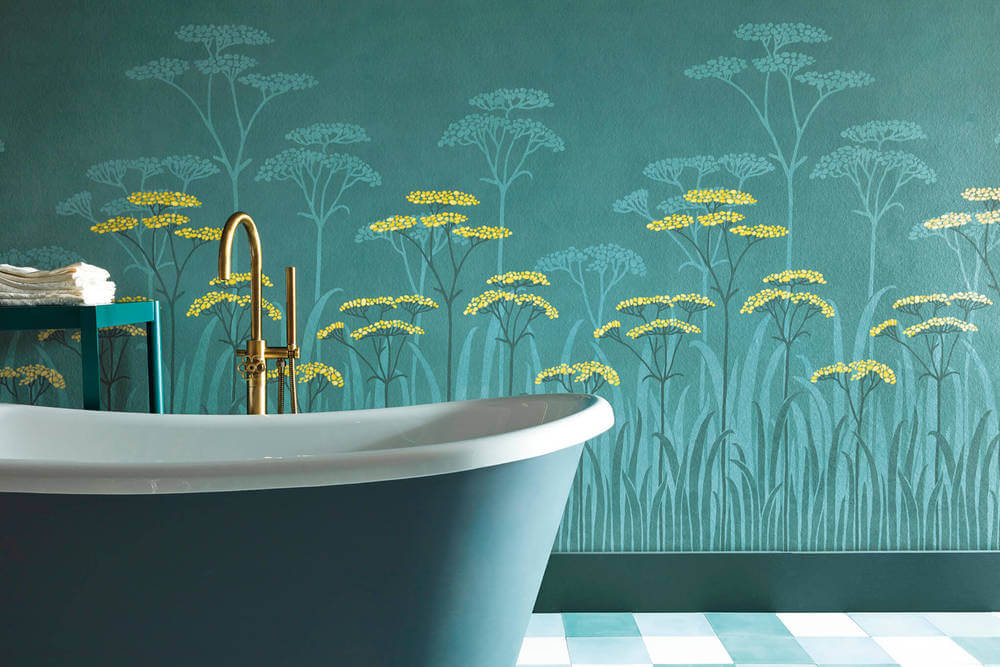 Little Greene National Trust Papers Achillea Aurora