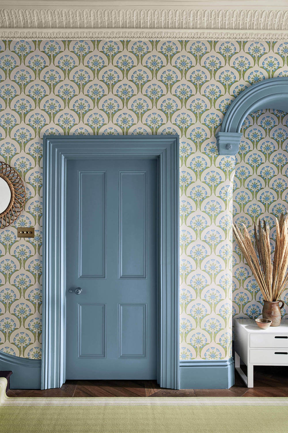 Little Greene National Trust Papers Hencroft Blue Primula