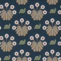Staal Little Greene National Trust Papers II Burges Snail Dark Blue