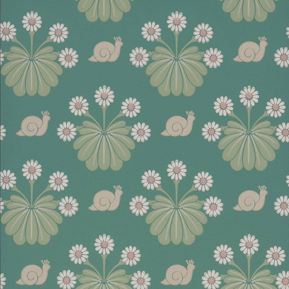Little Greene National Trust Papers II Burges Snail Ocean