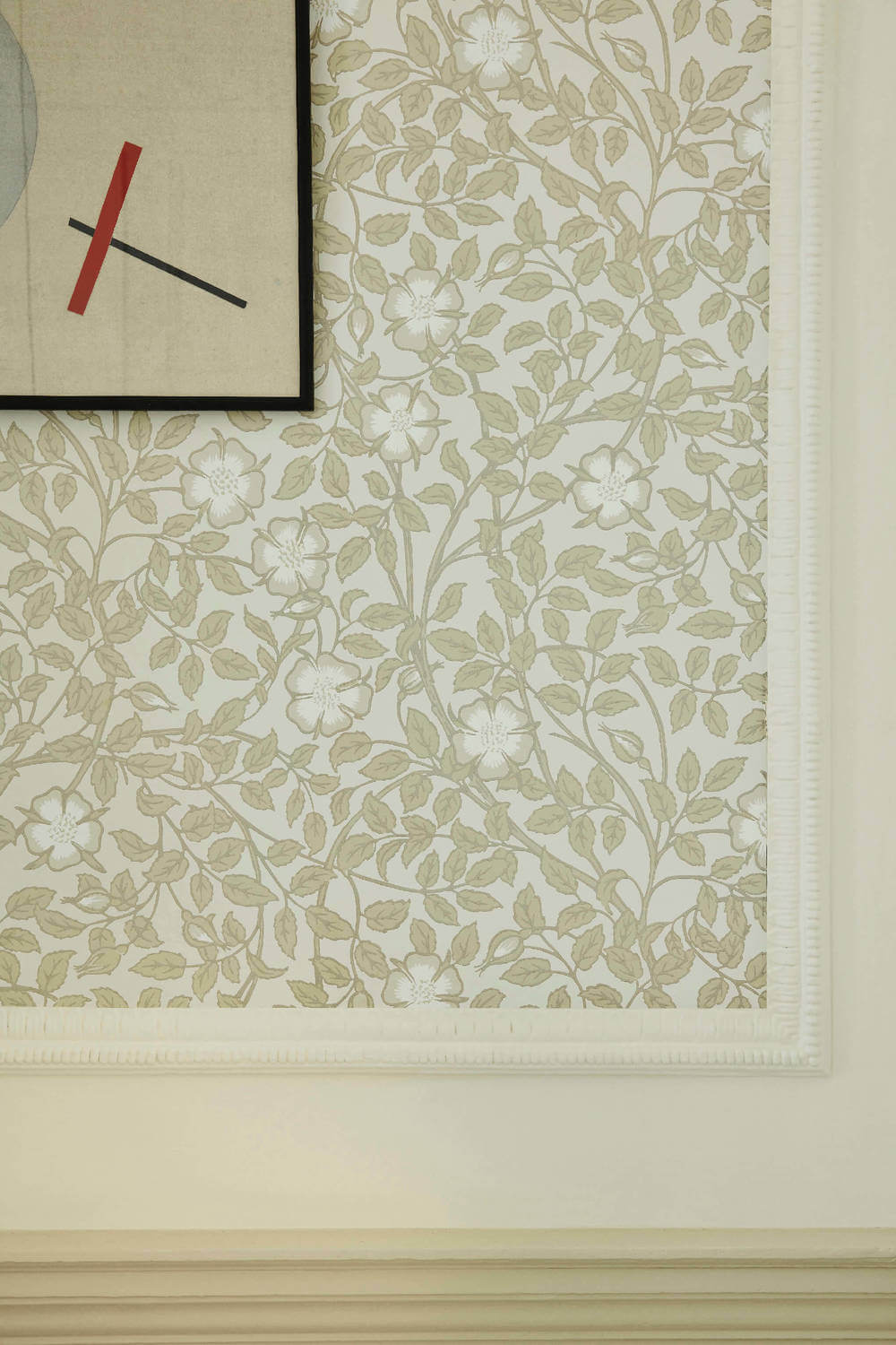 Little Greene National Trust Papers III Briar Rose Green Stone