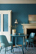 Little Greene National Trust Papers III Hoja Air Force Blue