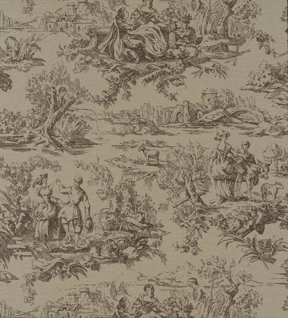 Little Greene National Trust Papers III Lovers Toile Attic II