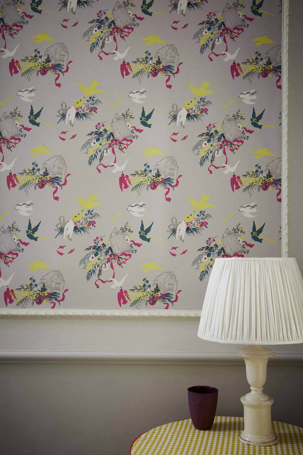Little Greene National Trust Papers III Voliéres French Grey