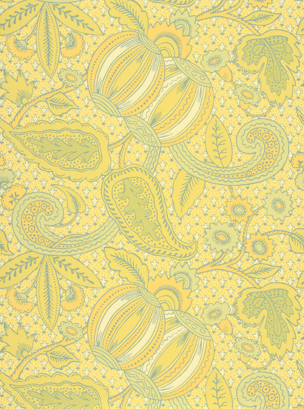 Little Greene National Trust Papers Pomegranate Citron