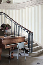 Little Greene Painted Papers Broad Stripe 1825 Icing