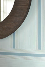 Little Greene Painted Papers Cavendish Stripe 1965 Brush Blue