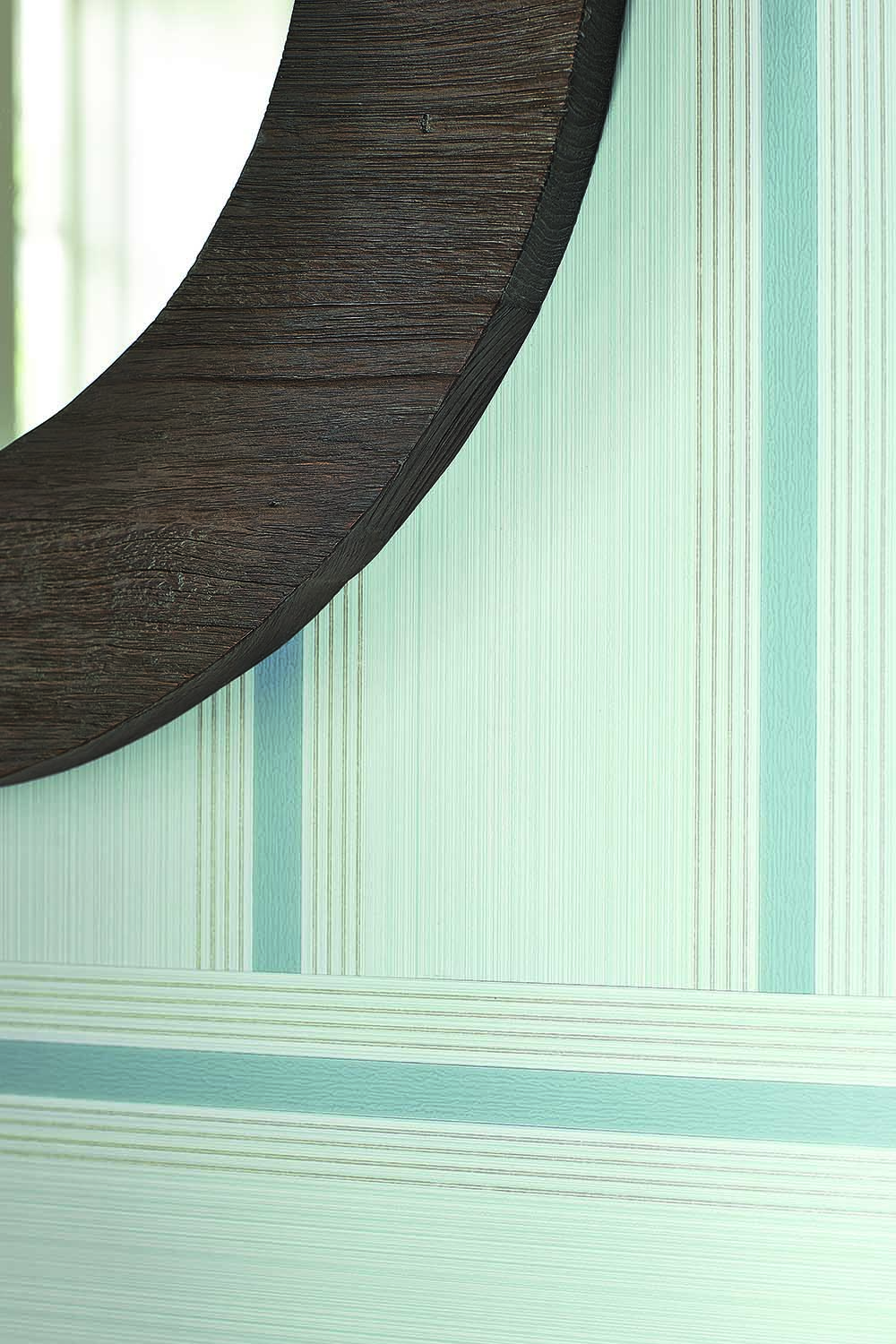 Little Greene Painted Papers Cavendish Stripe 1965 Brush Blue