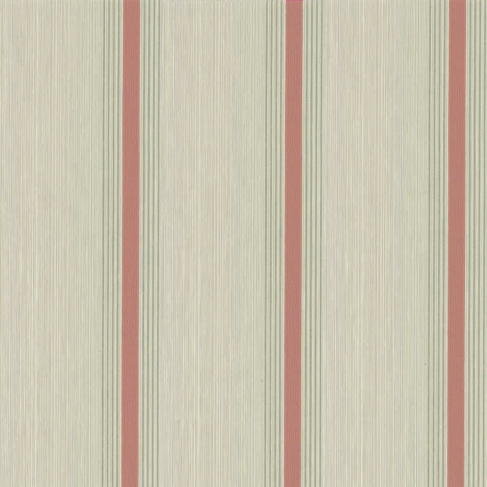 Little Greene Painted Papers Cavendish Stripe 1965 Brush Red