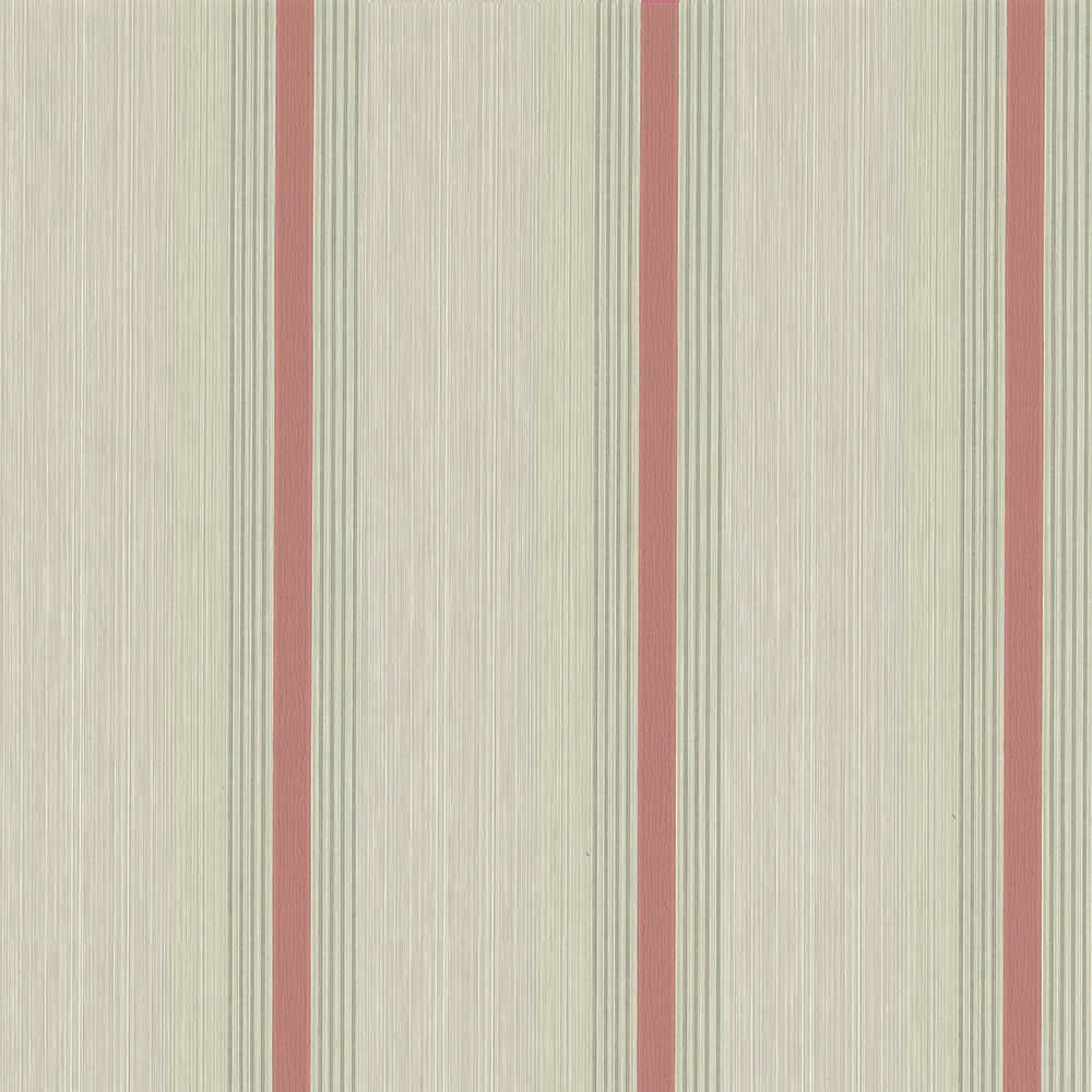 Staal Little Greene Painted Papers Cavendish Stripe 1965 Brush Red