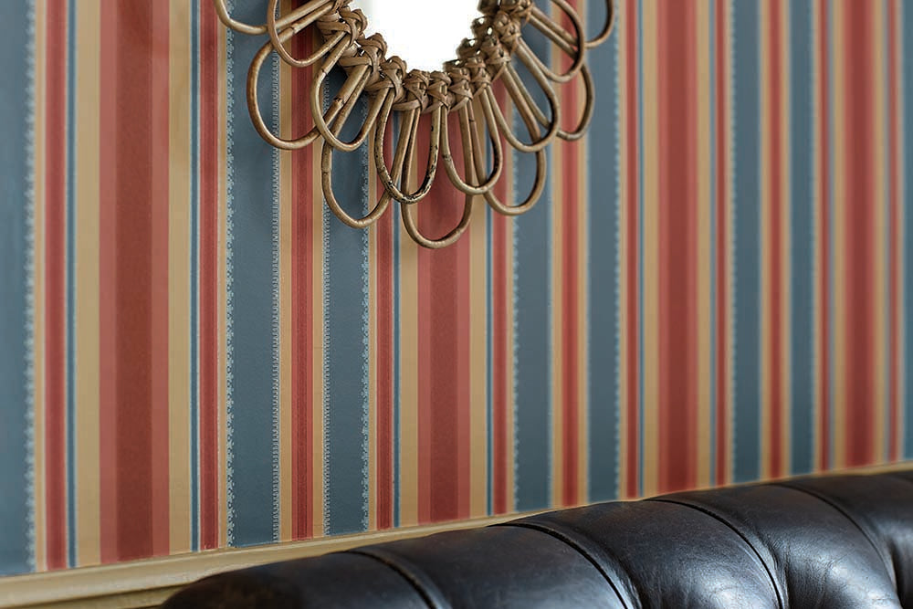 Little Greene Painted Papers Colonial Stripe 1840 Morocco
