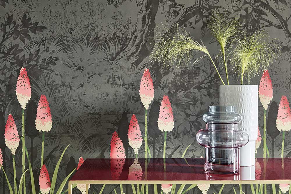 Little Greene Révolution Papers Versailles 1890 Dark Pearl
