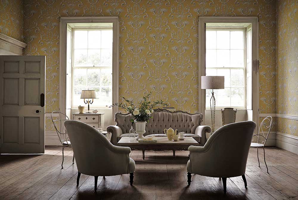Little Greene Révolution Papers Whitehall 1740 Cassis