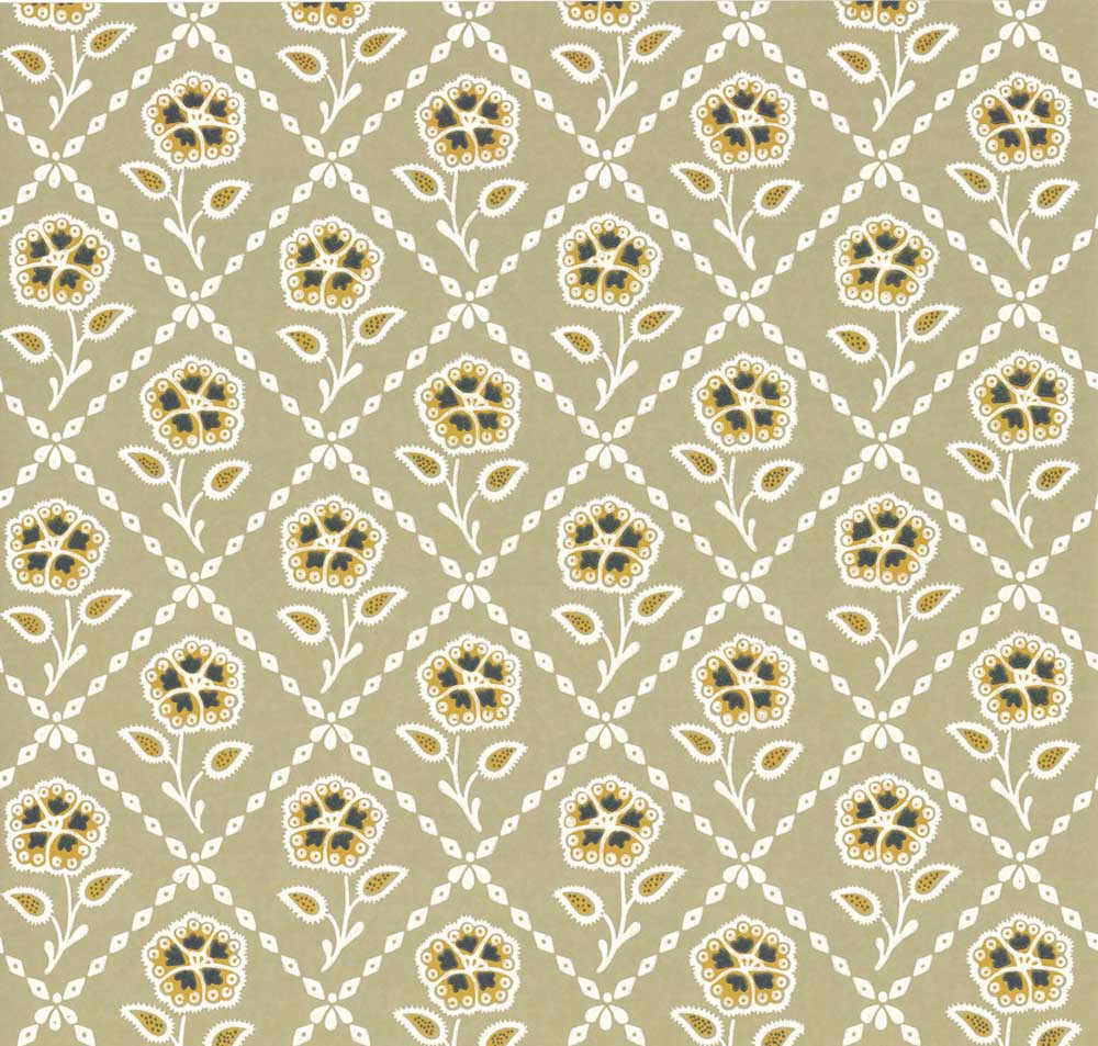 Little Greene Révolution Papers Whitehall 1740 Moutarde