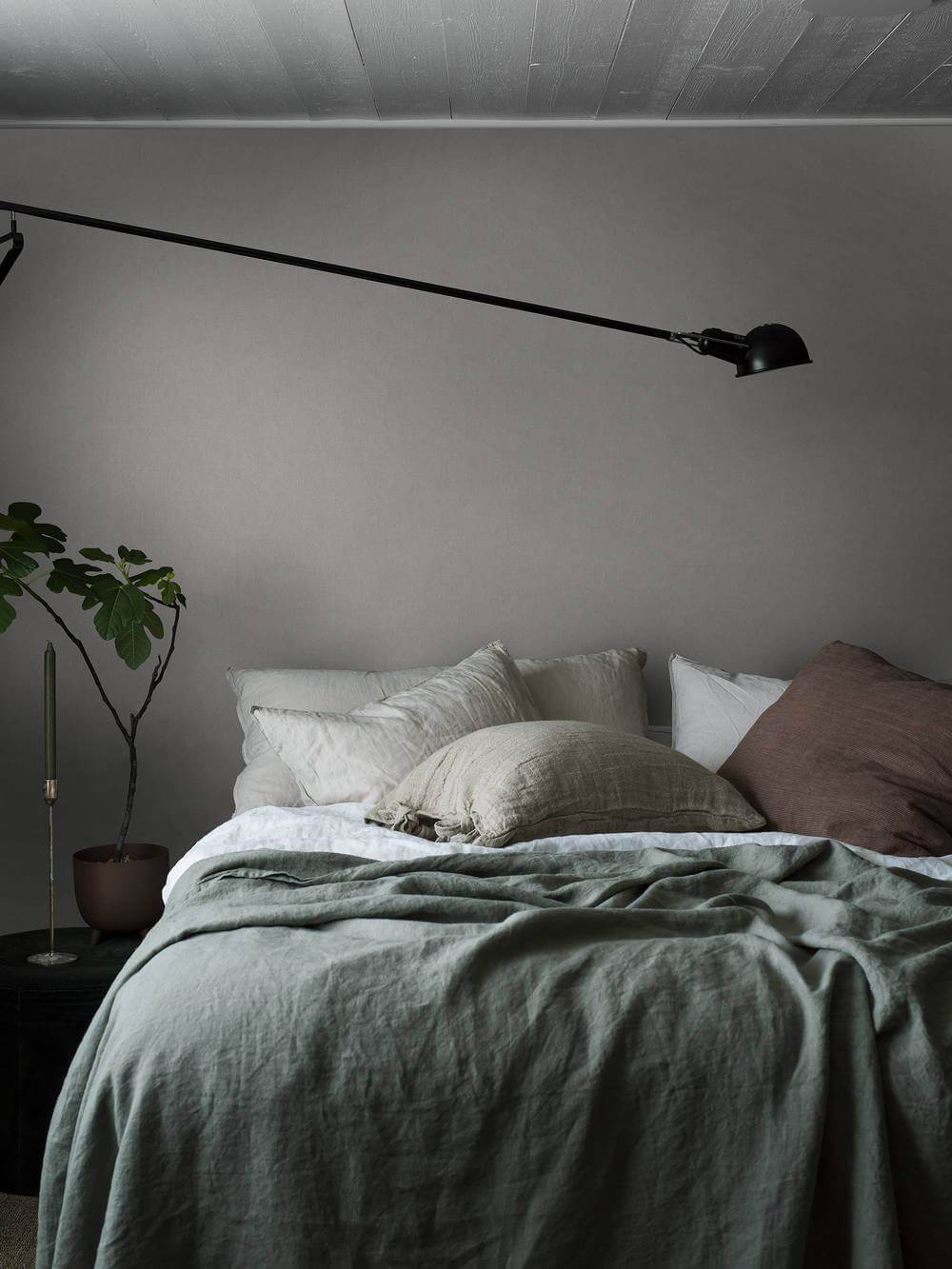 Boråstapeter Linen Ash Grey 4321