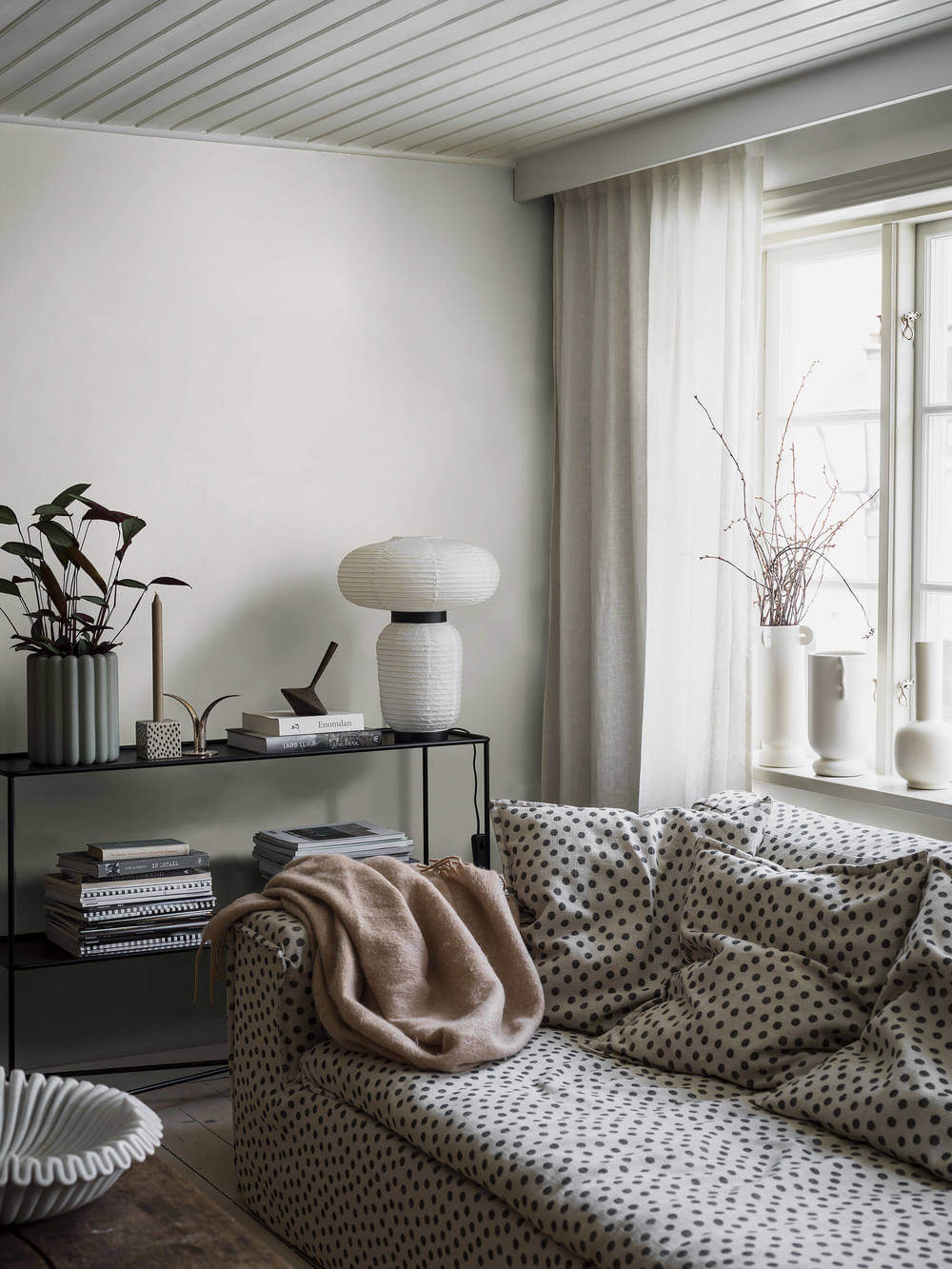 Boråstapeter Linen Birch White 4302