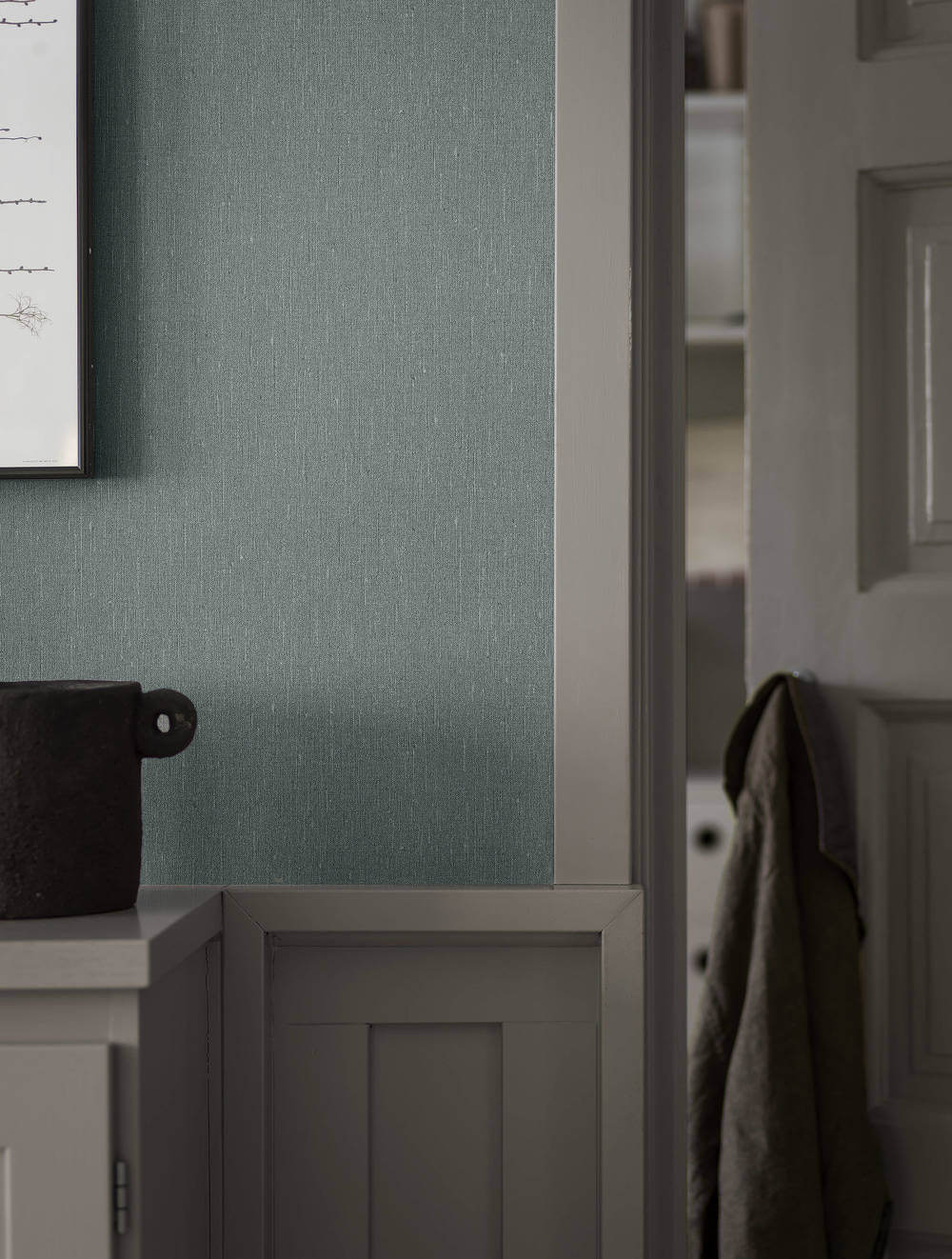 Boråstapeter Linen Dusty Denim 4330