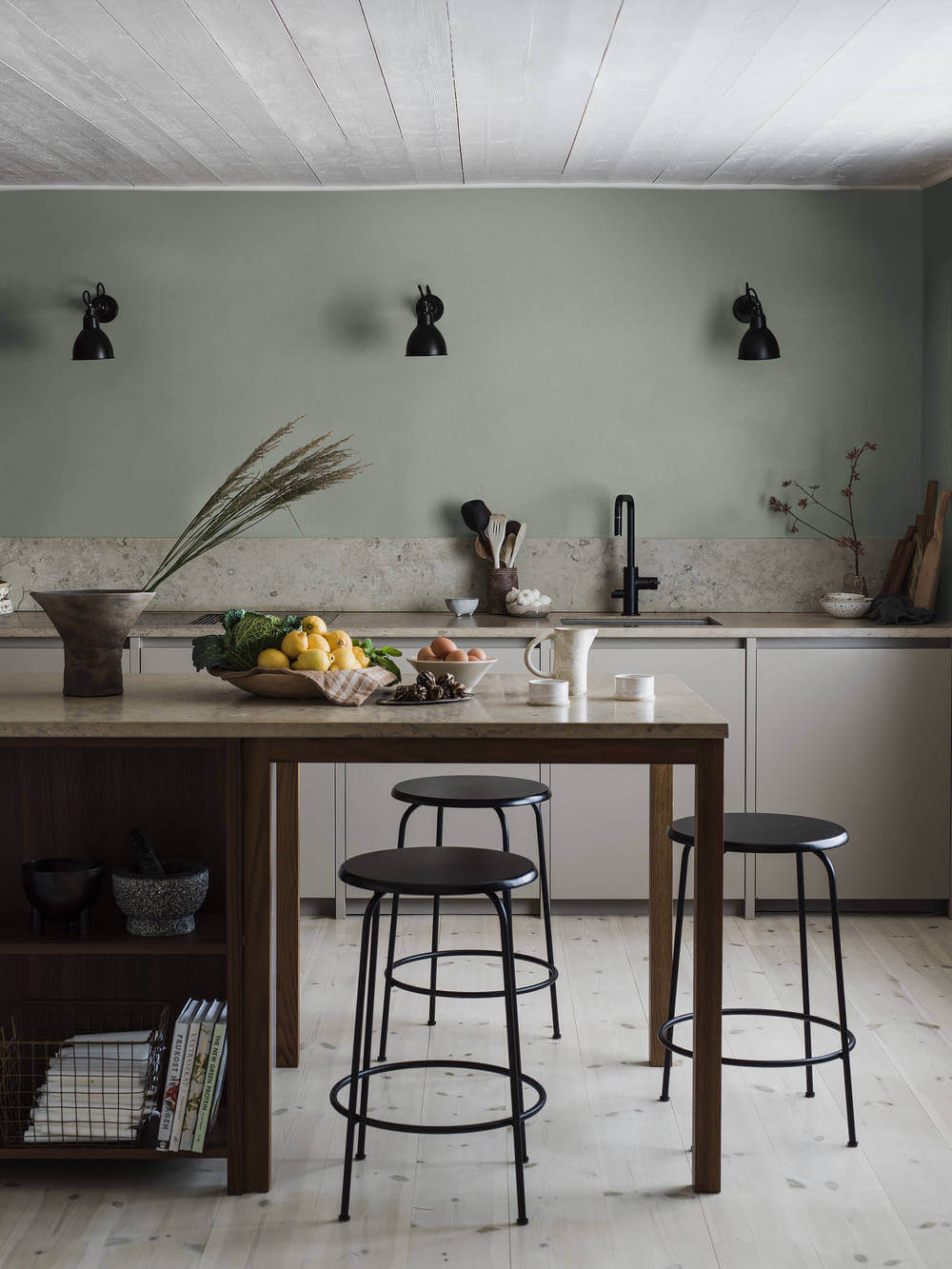 Boråstapeter Linen Minty Green 4332