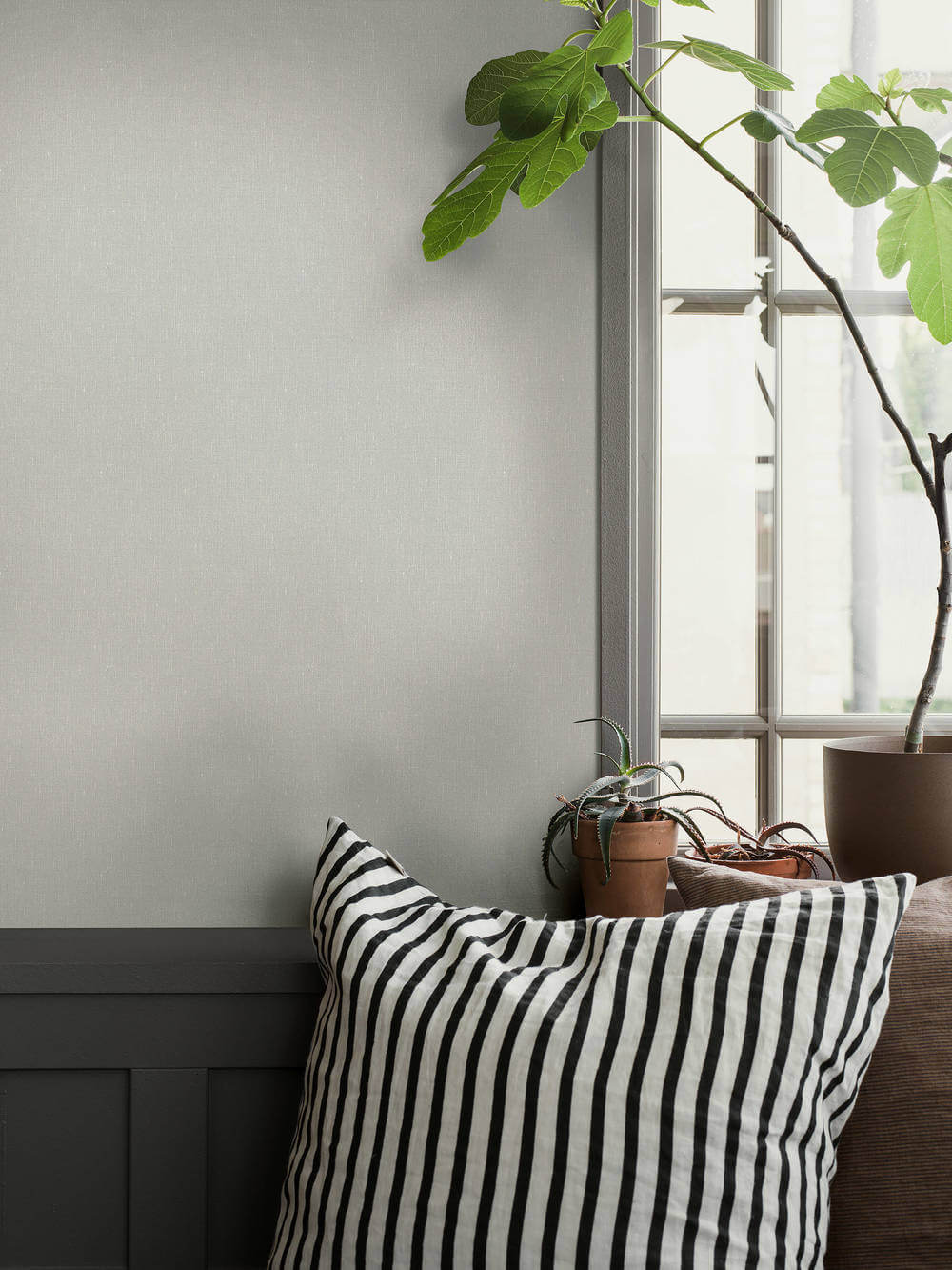 Boråstapeter Linen Swedish Grey 4319