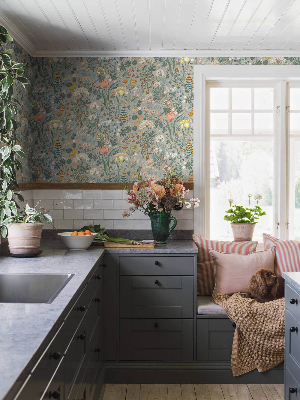 Boråstapeter New Heritage Blomsterhav 2054