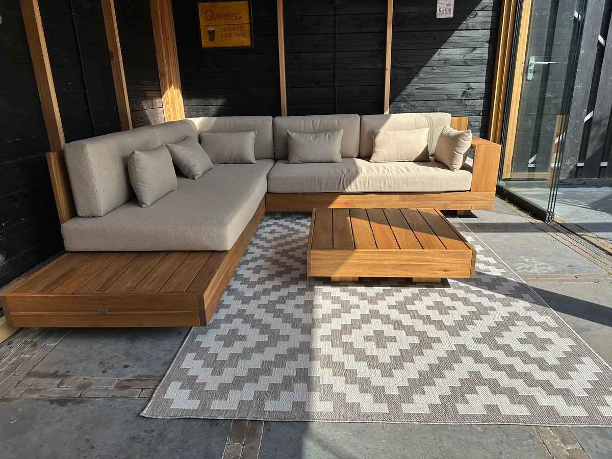 Buitenkleed Diamond Soft Taupe - 160 x 230 cm