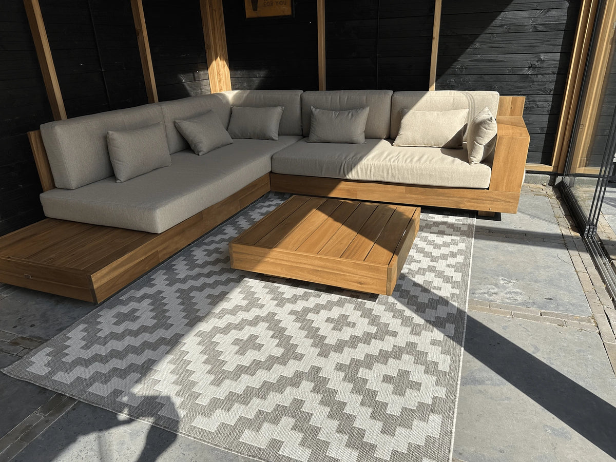 Buitenkleed Diamond Soft Taupe - 160 x 230 cm