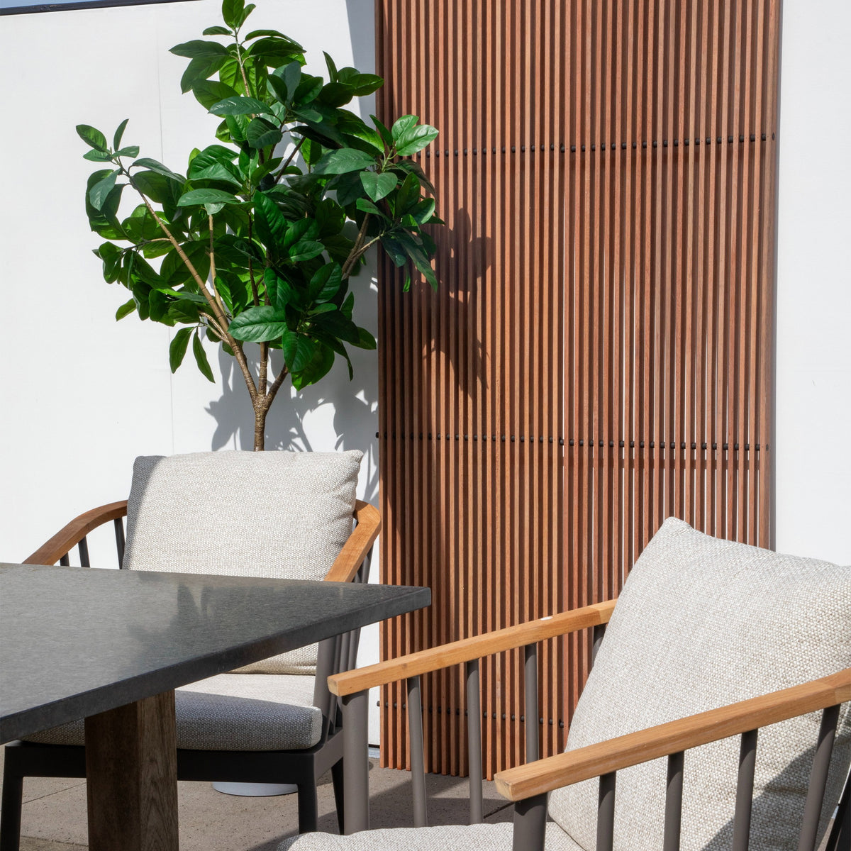 Buitenpaneel massief hout divider