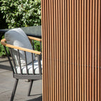 Buitenpaneel massief hout divider