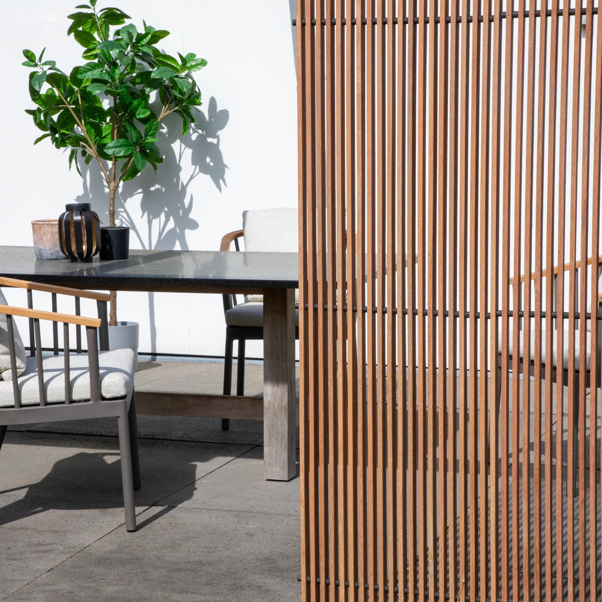 Buitenpaneel massief hout divider