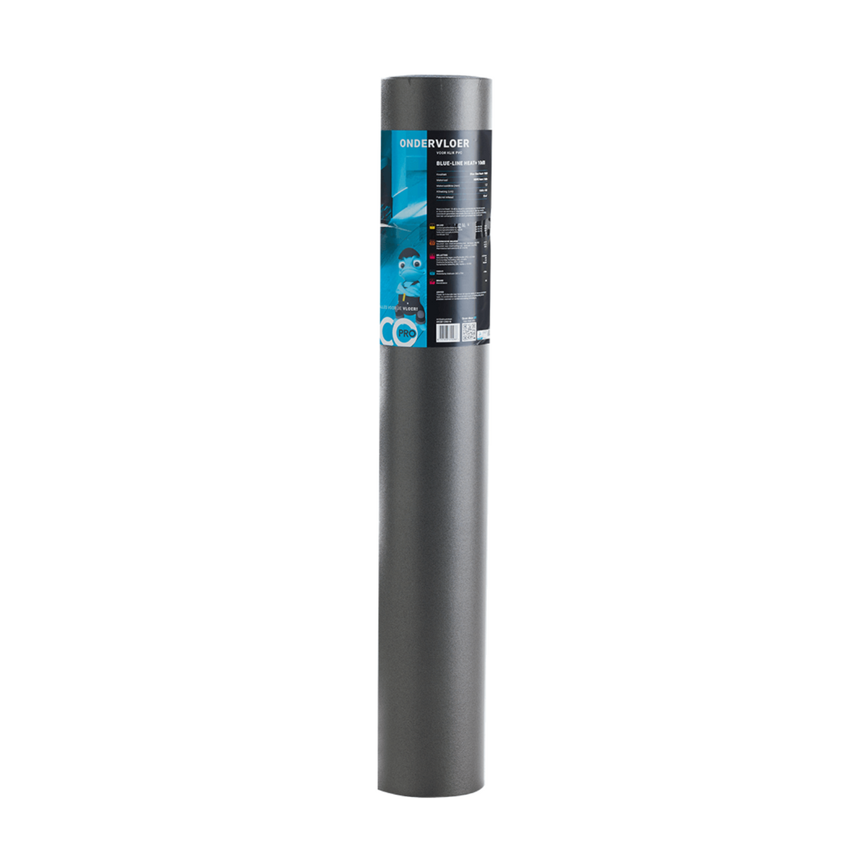Co-Pro Blue-line Heat+ ondervloer - 10dB - Voor egale ondergrond
