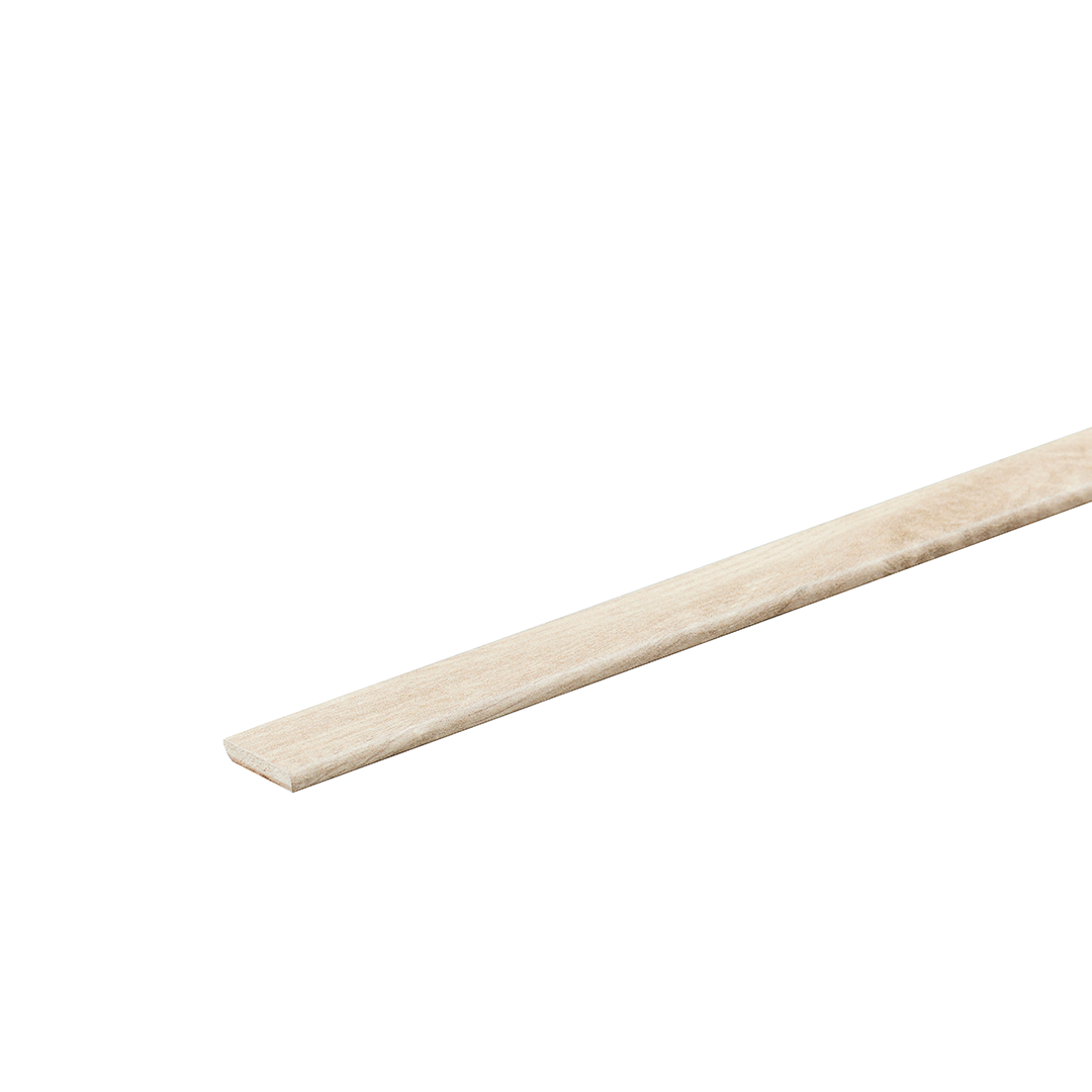 Co-Pro Plakplint Eiken Rustiek Wit 0195 - 5 x 24 x 2400 mm