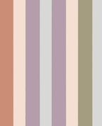 Eijffinger behang Explore 323051 multi colour stripe lavender