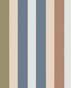 Eijffinger behang Explore 323053 multi colour stripe indigo