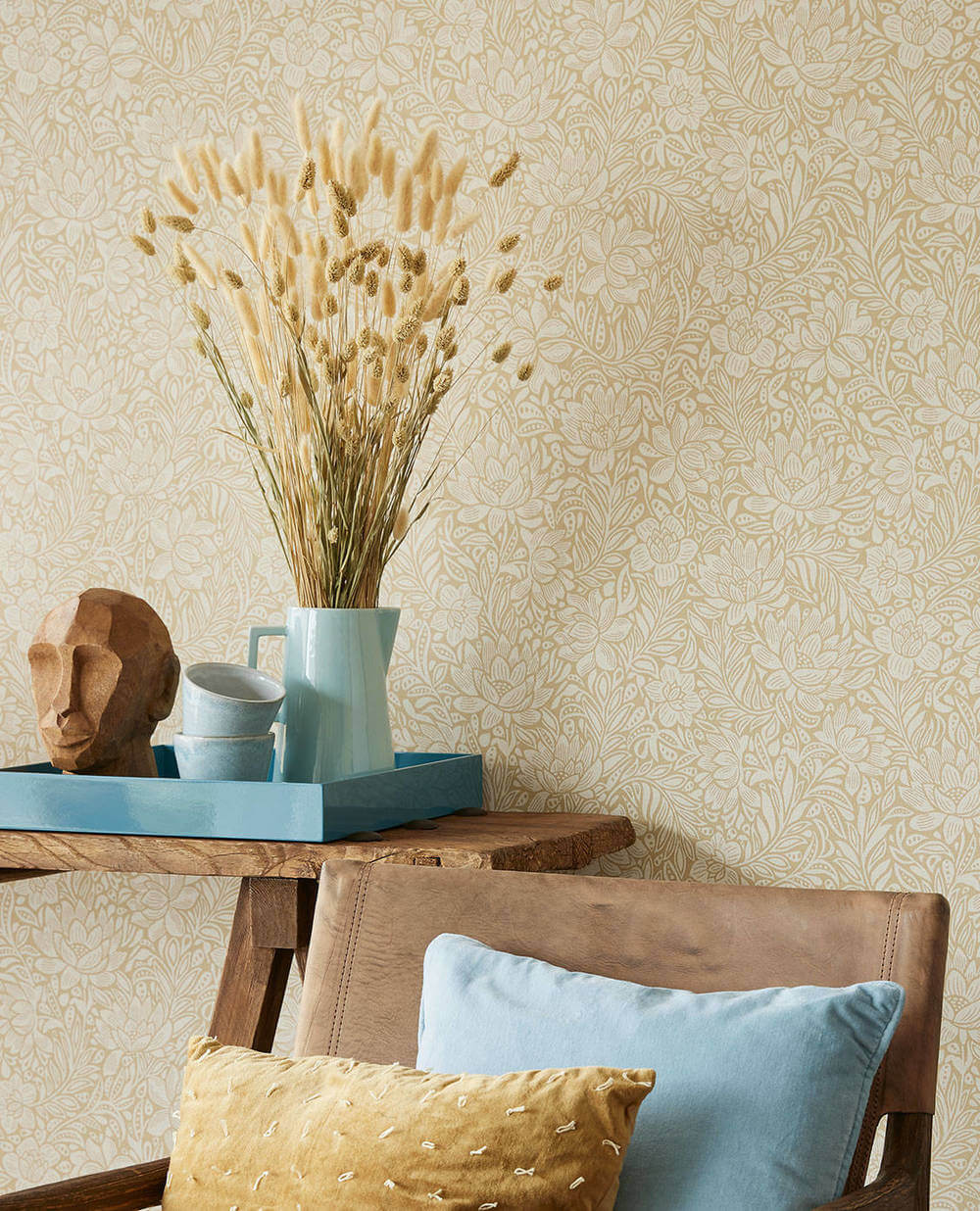 Eijffinger behang Posy 316021 chesnut rose honey