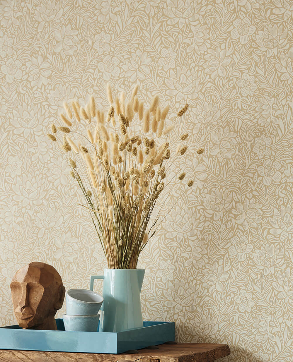 Eijffinger behang Posy 316021 chesnut rose honey