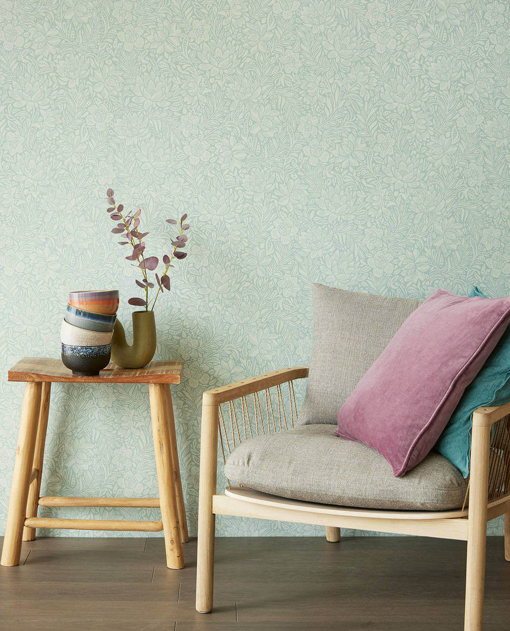 Eijffinger behang Posy 316026 chesnut heather