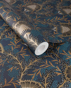 Eijffinger behang Solange 340215 midnight blue
