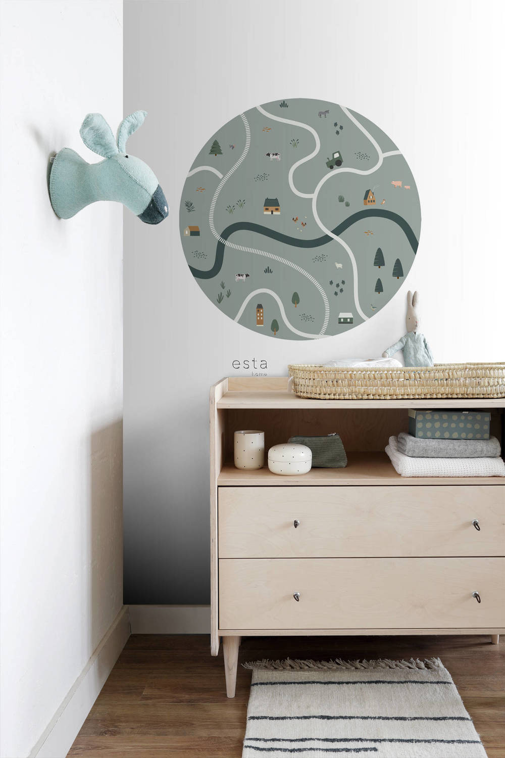 Esta Home Forest Friends 159068 Zelfklevende Behangcirkel