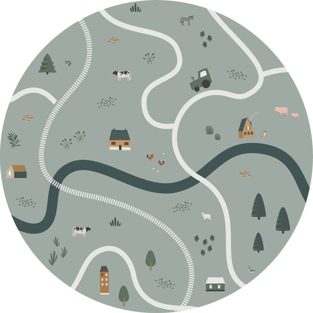 Esta Home Forest Friends 159068 Zelfklevende Behangcirkel