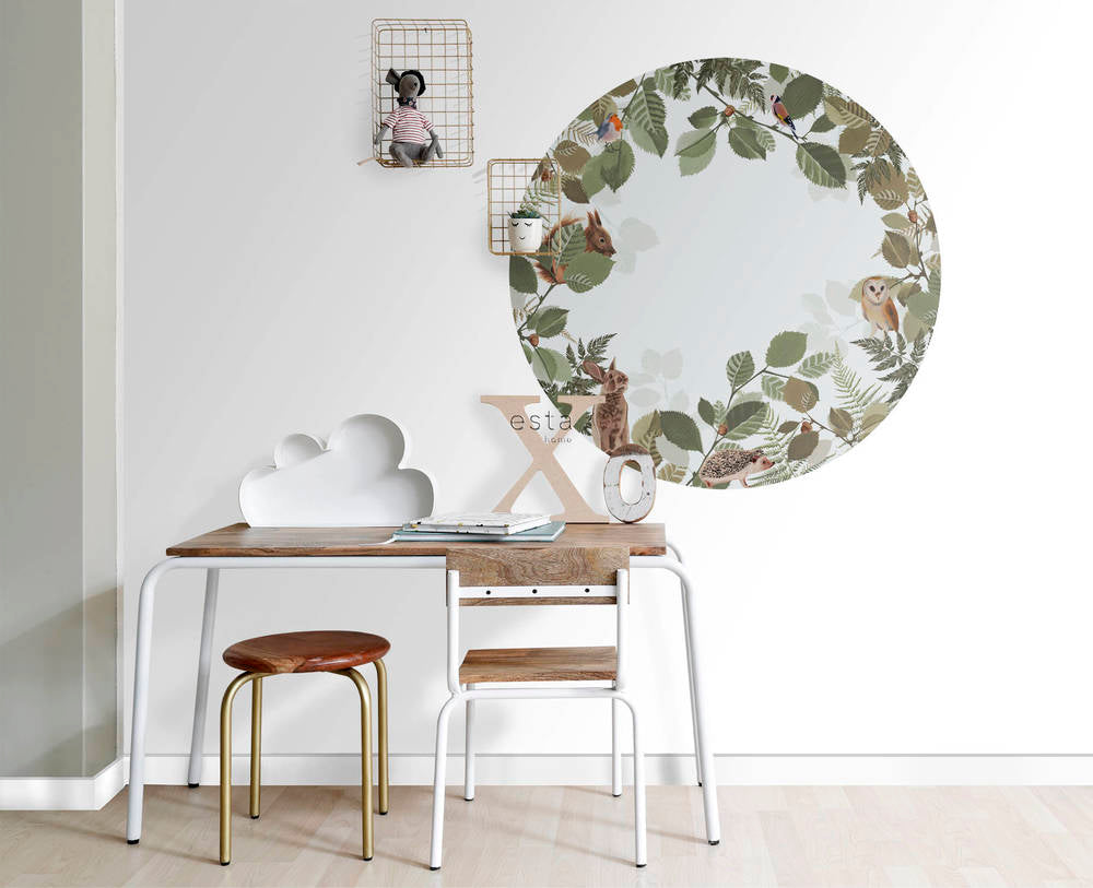 Esta Home Forest Friends 159069 Zelfklevende Behangcirkel