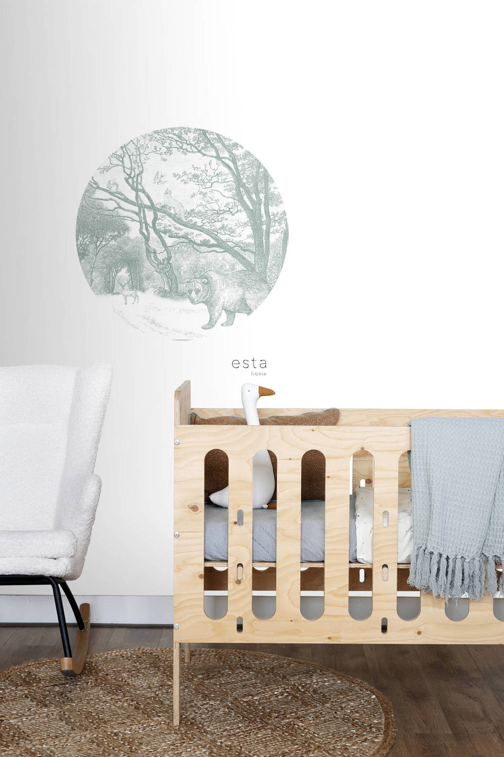 Esta Home Forest Friends 159071 Zelfklevende Behangcirkel