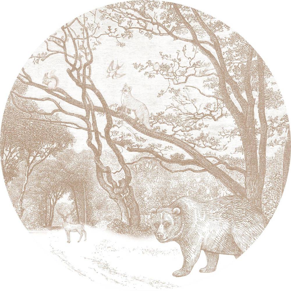 Esta Home Forest Friends 159072 Zelfklevende Behangcirkel
