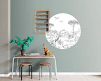 Esta Home Forest Friends 159073 Zelfklevende Behangcirkel