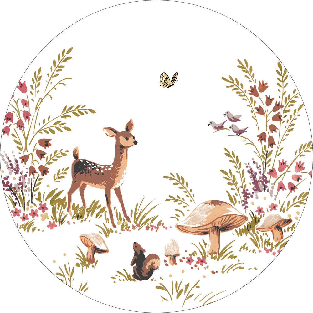 Esta Home Forest Friends 159074 Zelfklevende Behangcirkel