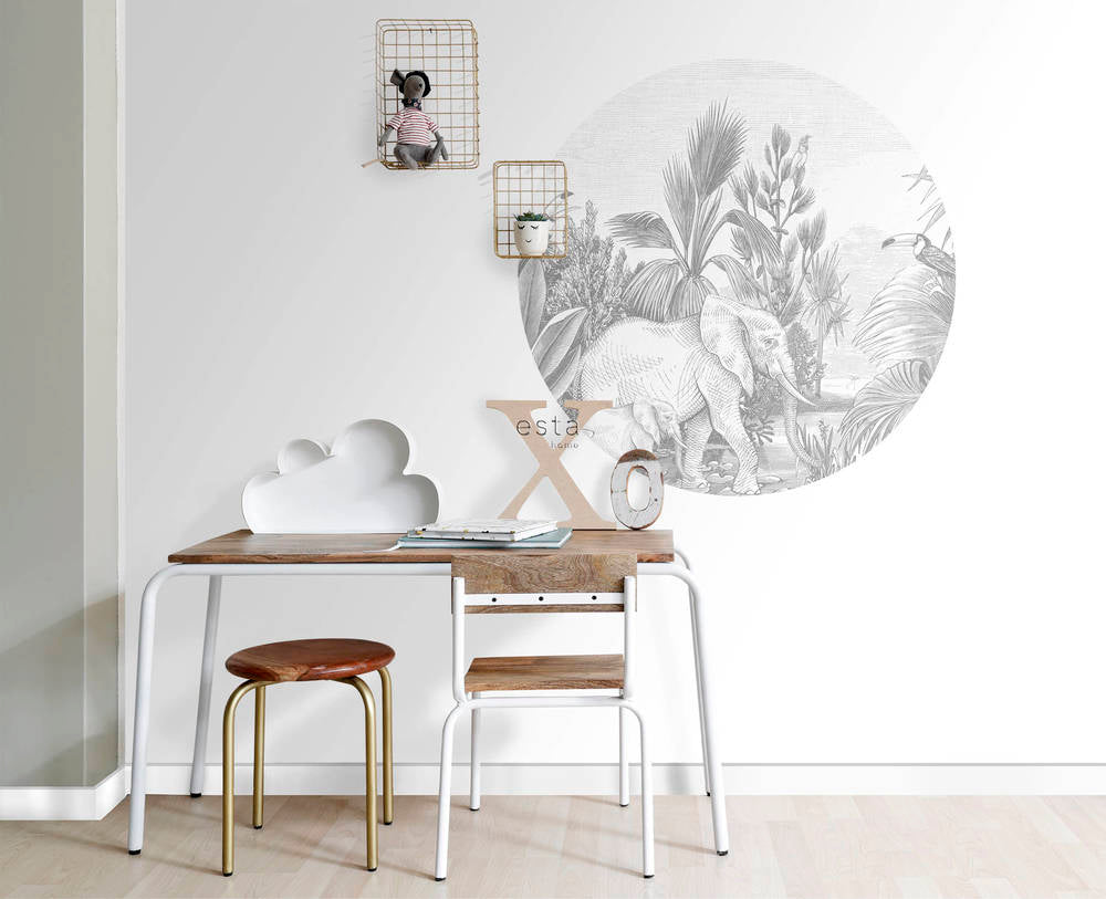 Esta Home Forest Friends 159075 Zelfklevende Behangcirkel