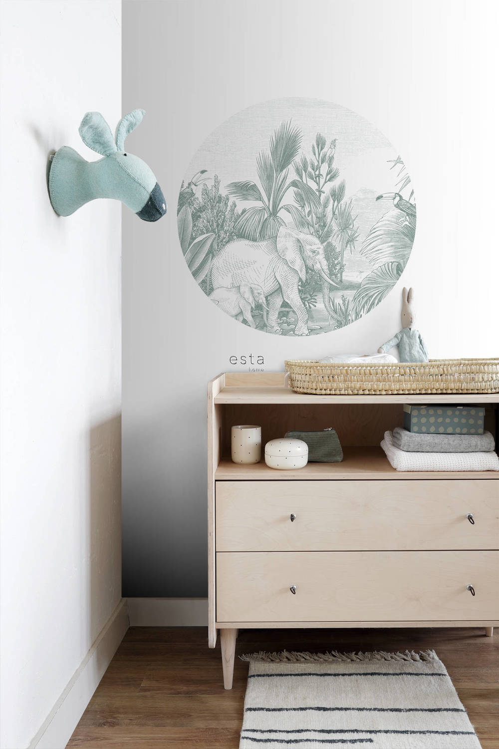 Esta Home Forest Friends 159076 Zelfklevende Behangcirkel