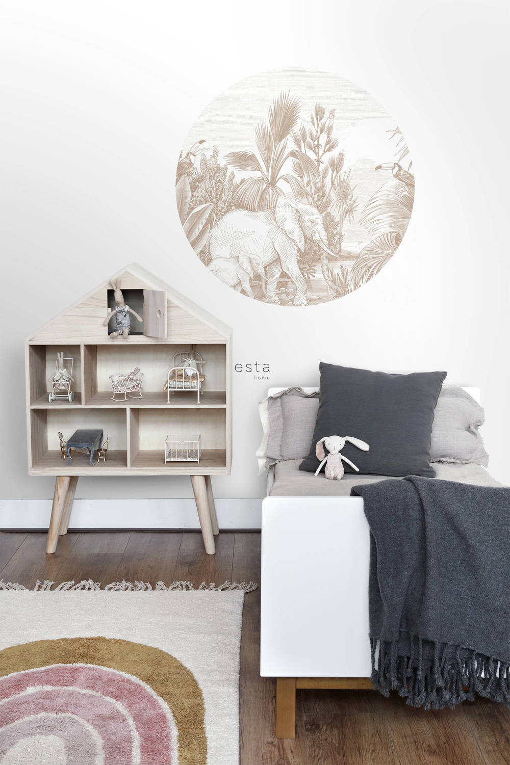 Esta Home Forest Friends 159077 Zelfklevende Behangcirkel
