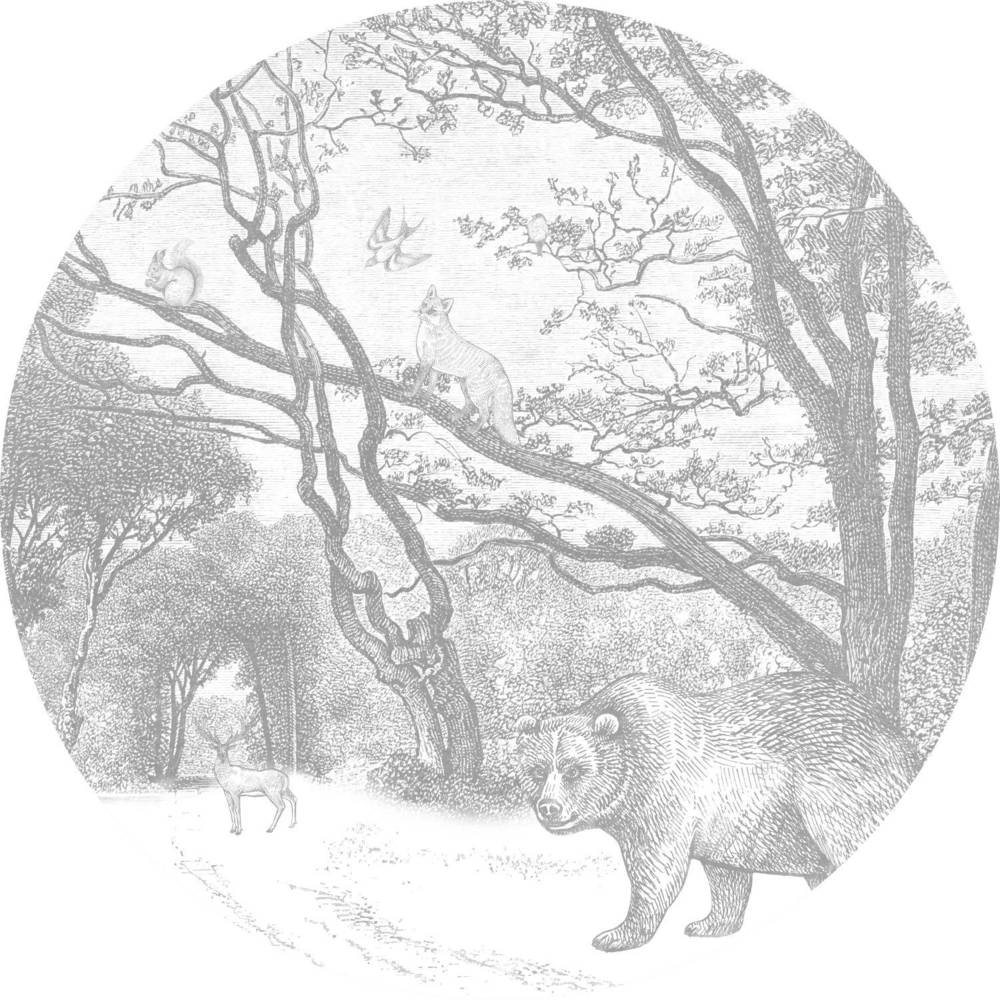Esta Home Forest Friends 159083 Zelfklevende Behangcirkel