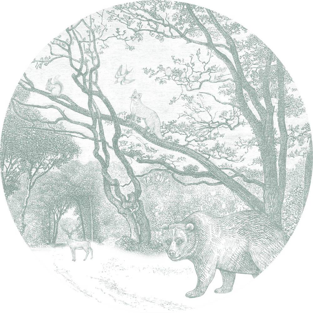 Esta Home Forest Friends 159084 Zelfklevende Behangcirkel
