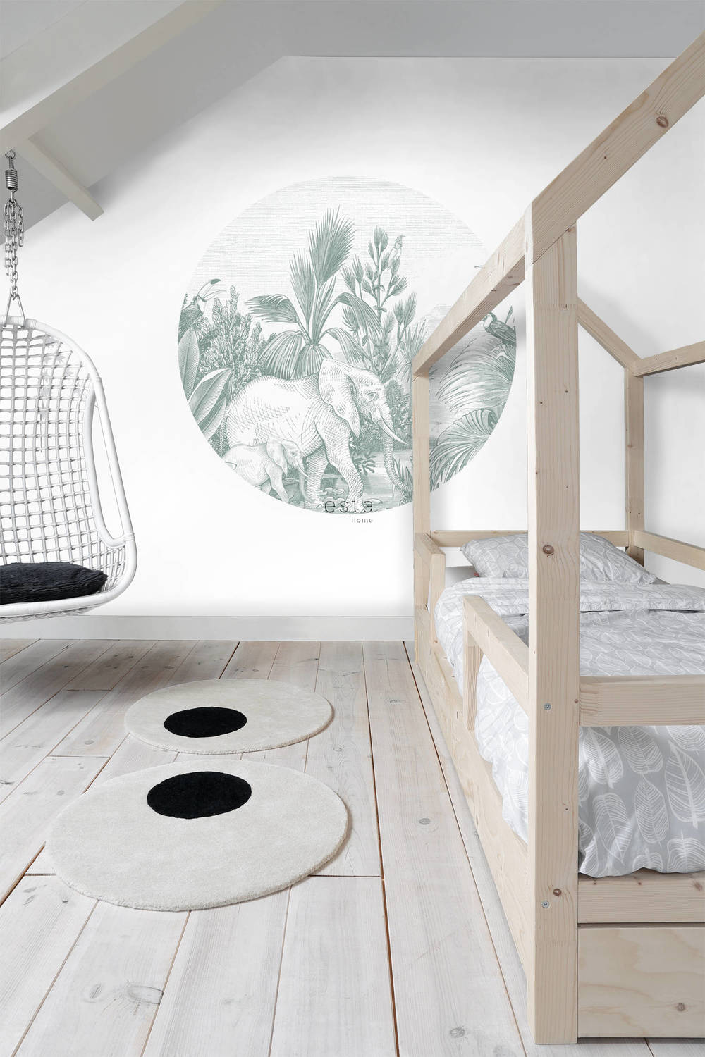 Esta Home Forest Friends 159087 Zelfklevende Behangcirkel